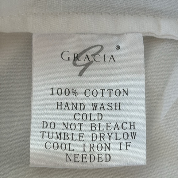 GARCIA WOMENS WHITE COTTON TOP LARGE - Picture 7 of 7